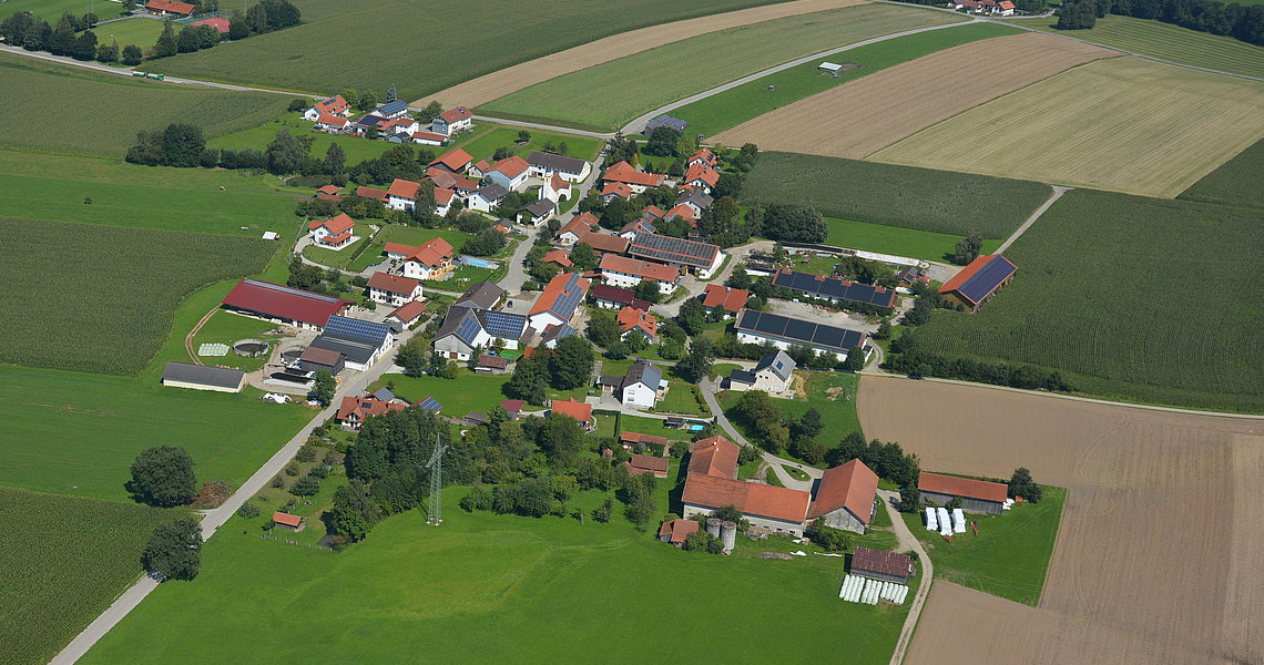 Ortsteil Reibersdorf aus der Luft